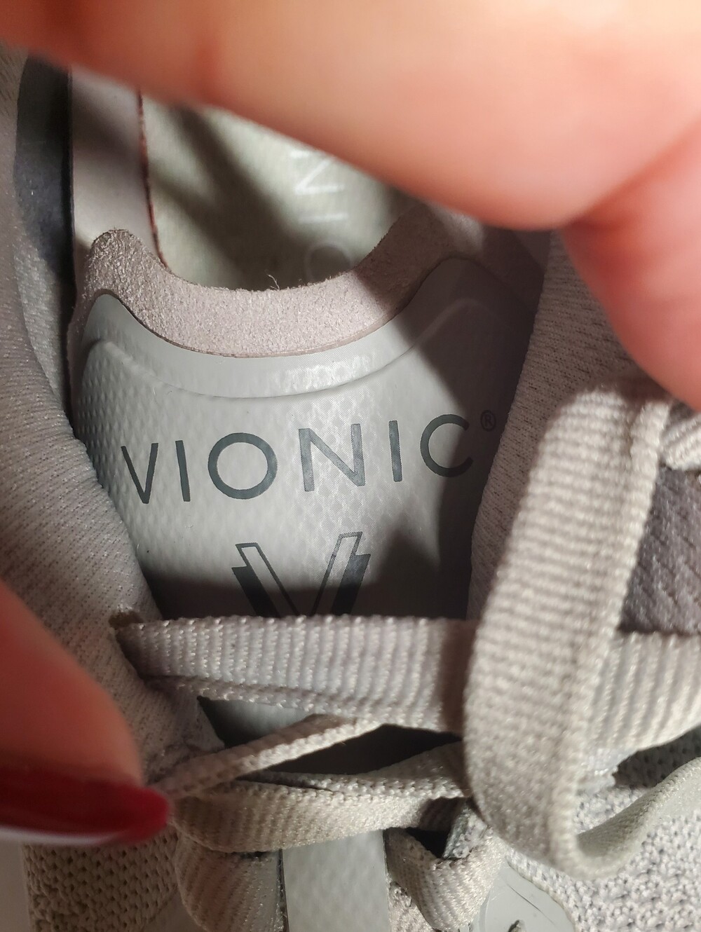 Vionic Women's Walk Max Gray Knit Athletic Sneakers with Mint Sole Size 7 - Picture 12 of 16